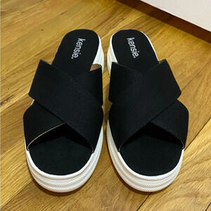 NIB Kensie Rone Platform Sandal Black Size 7.5